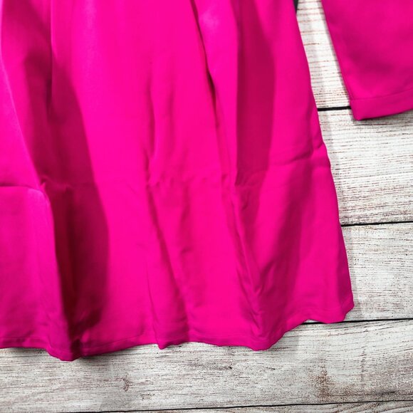 Tuckernuck Pink Bow Shoulder Mini Dress XXS Long Sleeve Party Cocktail Chic - Picture 3 of 12